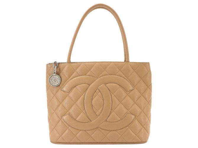 Sac cabas Chanel Medallion Beige