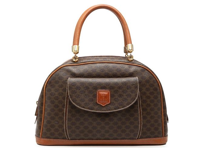 Céline Bolsa Celine Macadam Marrom
