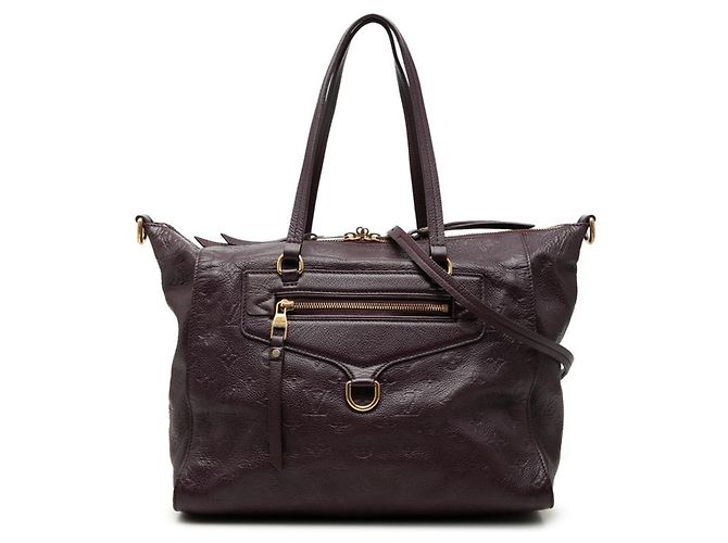Saco Tote Louis Vuitton Monogram Empreinte Lumineuse PM Roxo Monograma