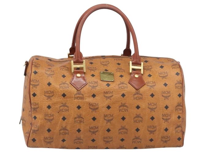 MCM Vicetos Porte-documents en cuir marron