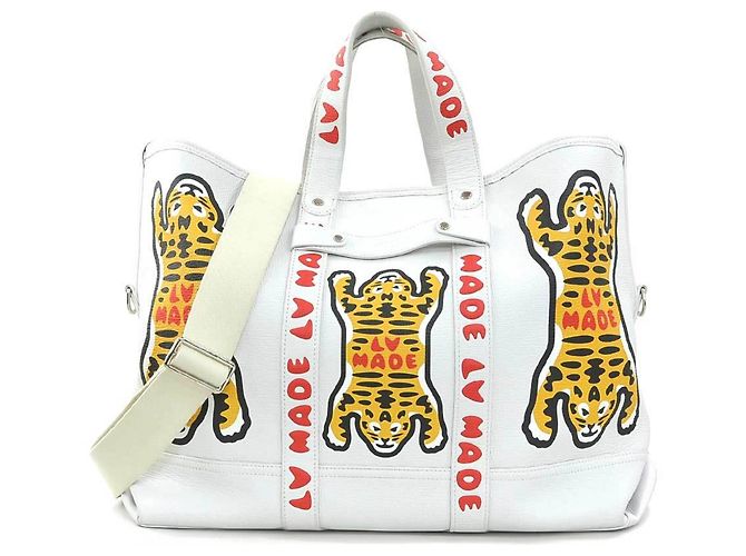 Bolso Tote Louis Vuitton NIGO Collaboration Blanco