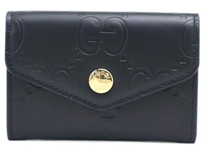 Gucci Leather Card Case - Black