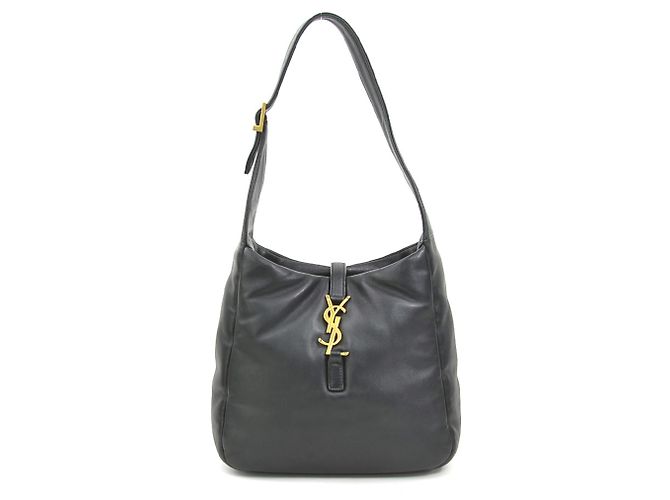 Saint Laurent Le 5 A 7 Small Leather Shoulder Bag Noir