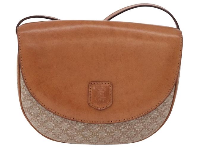 Céline Celine Macadam Canvas Medium Beige