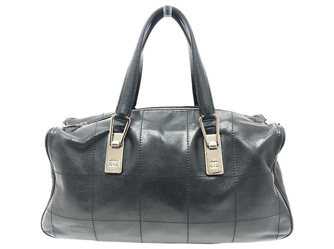 Sac cabas Chanel Chocolate Bar Mini Boston Noir