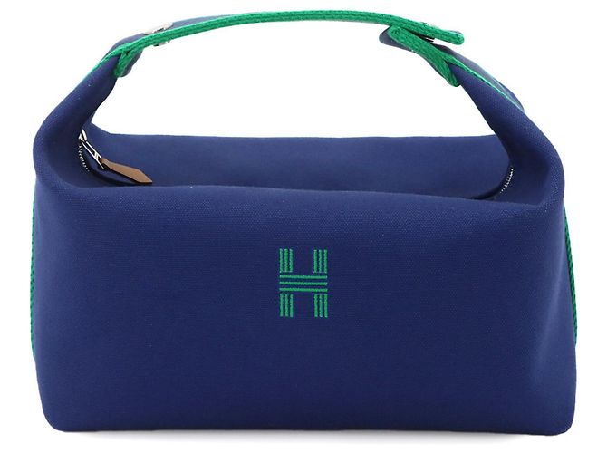 Hermès Hermes Bride a Brac GM Handtasche Blau Grün