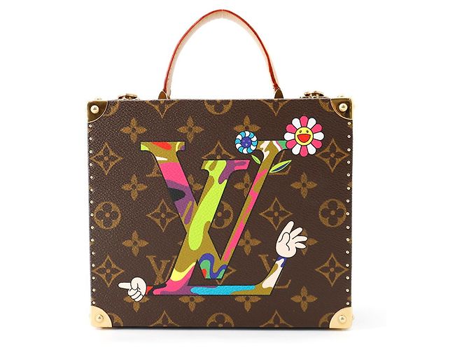 Louis Vuitton Monogram Caractère Etui Braun Mehrfarben