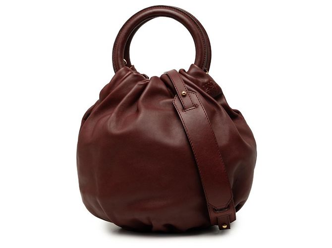 Borsa Loewe Anagram Bounce Rosso Bordò