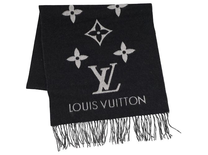 Estola de cashmere Louis Vuitton Preto