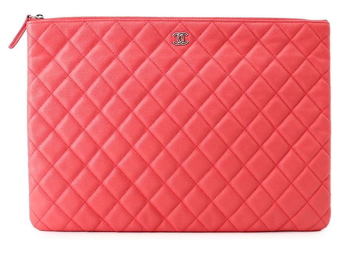 Borsa a pochette Chanel Matelassé Rosa