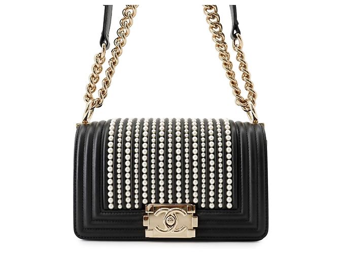 Borsa a tracolla Chanel Black Matelasse Nero
