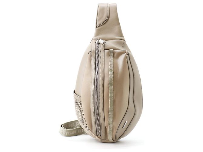 Borsa a tracolla Christian Dior Scabella Beige