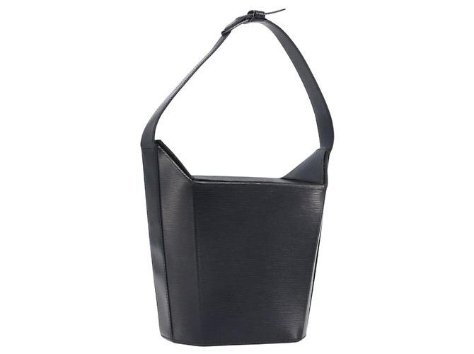 Borsa a tracolla LOUIS VUITTON Epi Sax Nera M80161 LV Auth 199668 Nero
