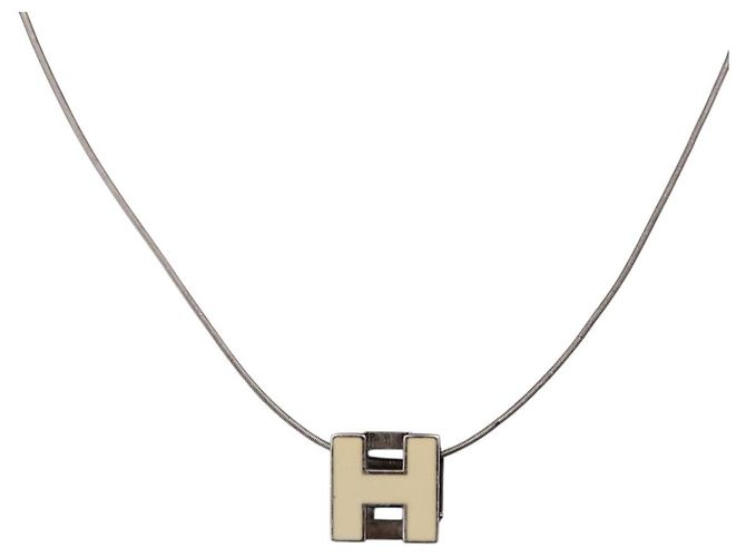 Hermès Collana HERMES Cube Ash metallo Silver Auth 198835 Argento
