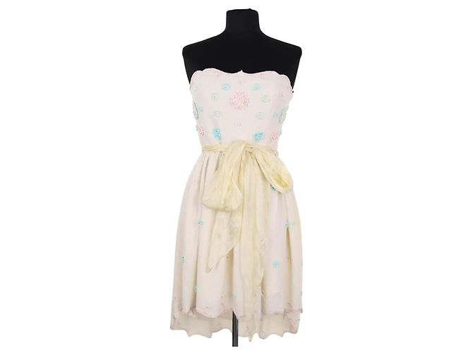 Manoush Vestido bege