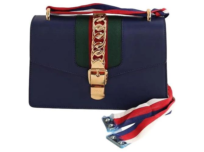 Gucci Borsa a tracolla Sylvie blu