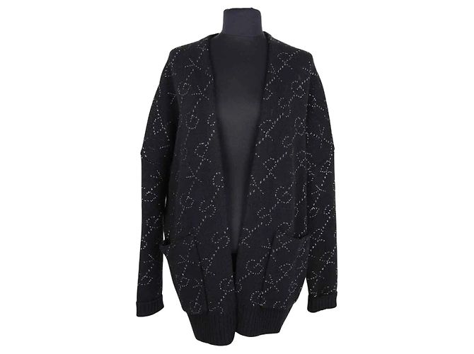 Maje Black Wool Cardigan S