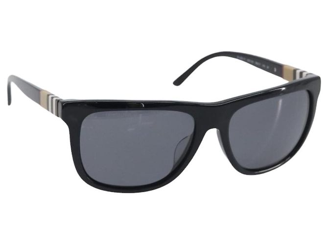 Occhiali da sole BURBERRY Nova Check plastica Black Auth BA15180 Nero
