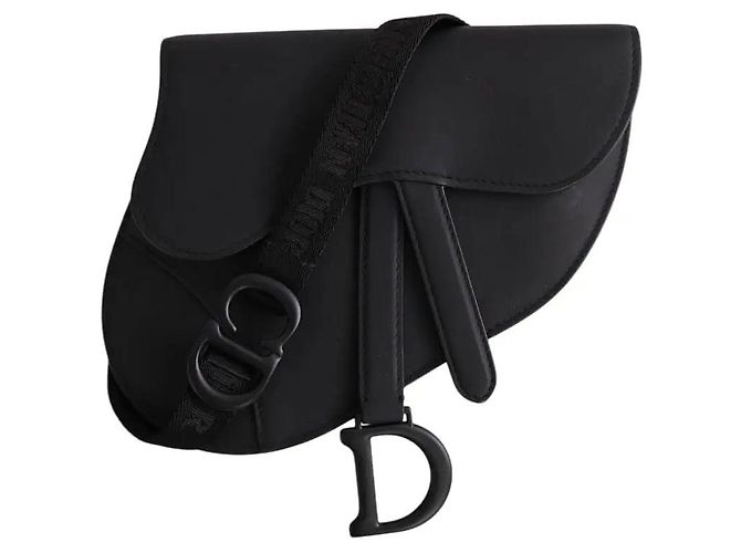 Dior Saco de ombro Saddle preto