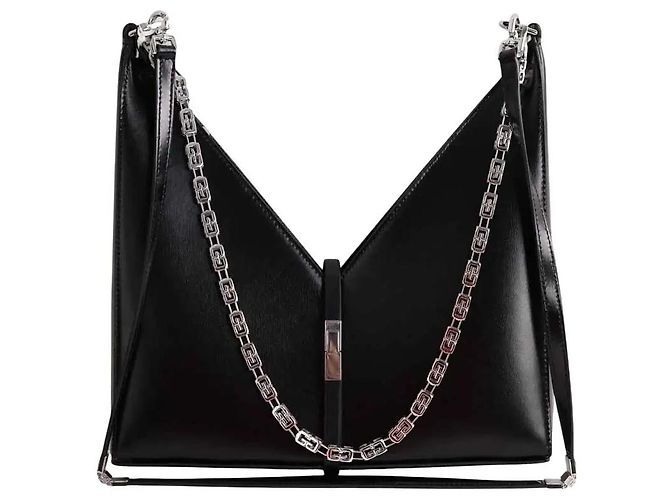 Borsa Givenchy Cut Out Small in pelle nera Nero