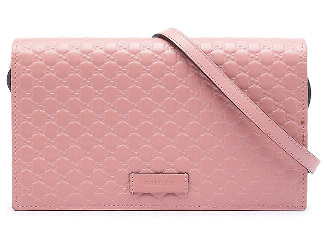 Borsa a tracolla Wallet on Strap Gucci Microguccissima Rosa