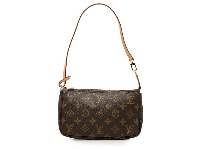 Borsa a tracolla Louis Vuitton Monogram Pochette Accessoires Marrone