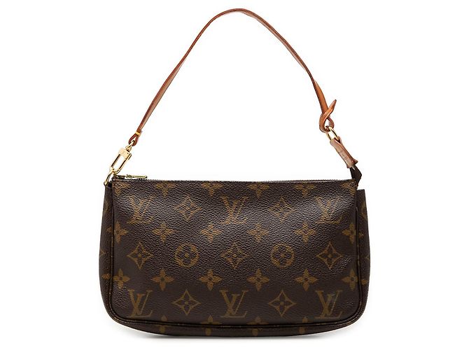 Borsa a tracolla Louis Vuitton Monogram Pochette Accessoires Marrone