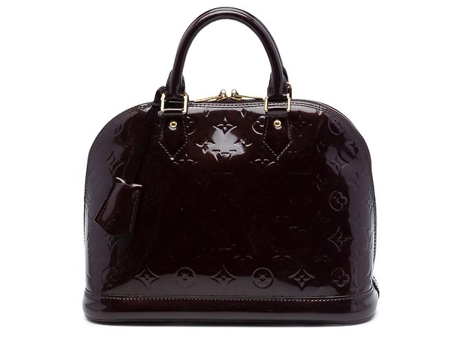 Bolsa Louis Vuitton Monogram Vernis Alma PM Purple Roxo