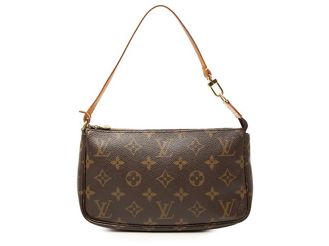 Borsa a tracolla Louis Vuitton Monogram Pochette Accessoires Marrone