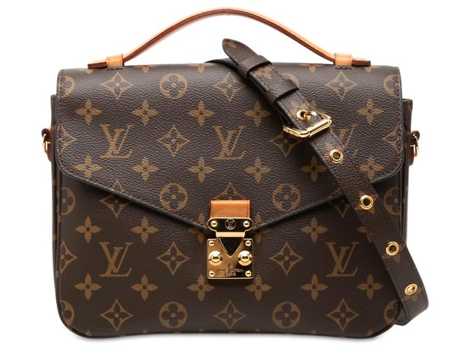 Louis Vuitton Monogram Pochette Metis Handtasche Braun