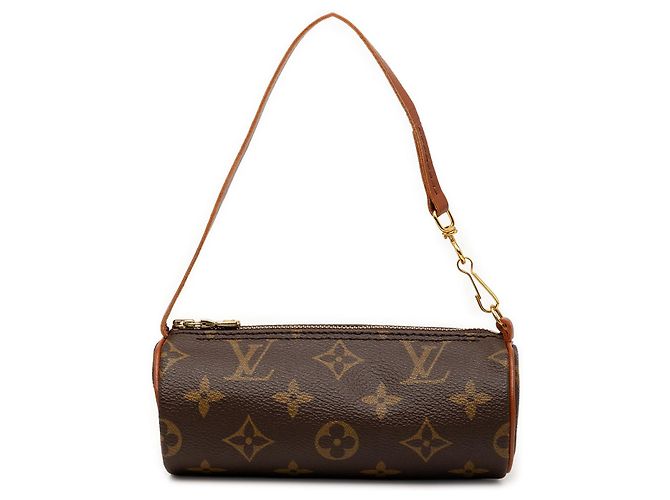 Borsa a mano Louis Vuitton Monogram Papillon Pochette Marrone