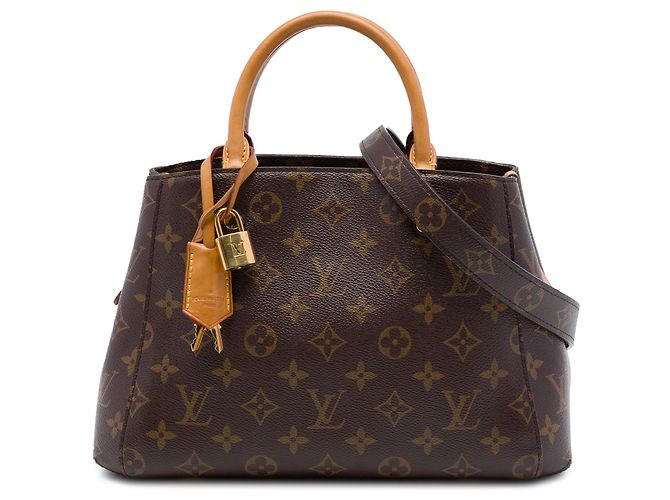 Louis Vuitton Monogram Montaigne BB Satchel Braun