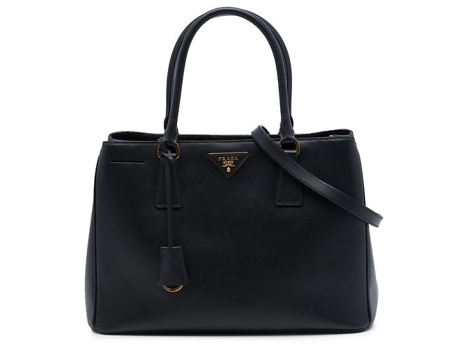 Borsa Prada Galleria Medium Saffiano Lux Nera Nero
