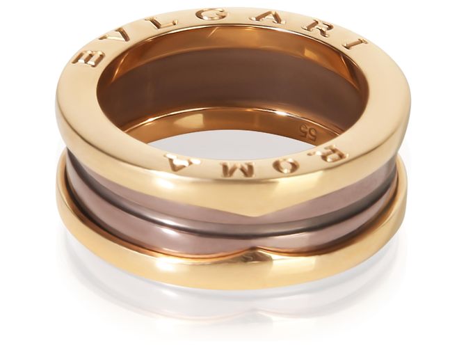 Bulgari Anillo B.zero1 de oro rosa y metal bronce BVLGARI