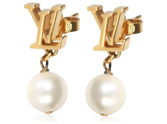 Orecchini Iconic Louisa placcati oro Louis Vuitton