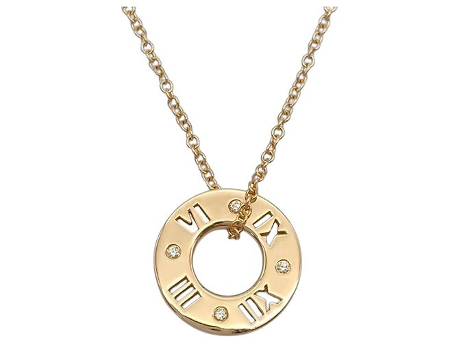 Collar Tiffany & Co. Atlas Pierced Circle en oro rosa de 18K