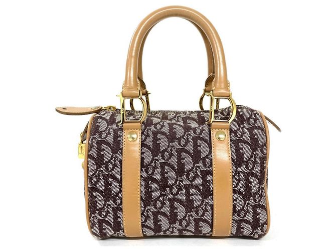 Mini borsa Christian Dior Trotter Marrone