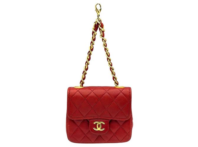 Pochette borsa Chanel Mini Matelassé Rosso