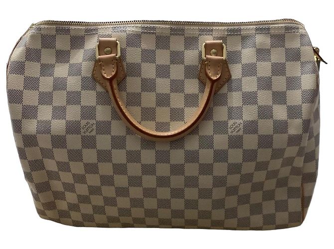 Bolso Louis Vuitton Speedy 35 Damier Azur Damier ebene