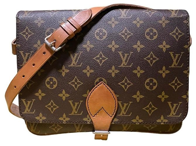 Borsa a tracolla Louis Vuitton Monogram Canvas Marrone Monogramma