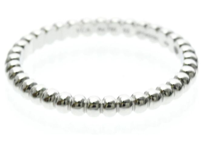 Van Cleef & Arpels Perlee 18K White Gold Small Argento