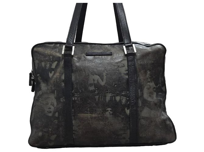 Borsa Boston Jean Paul Gaultier Marlene Dietrich Pelle Verde