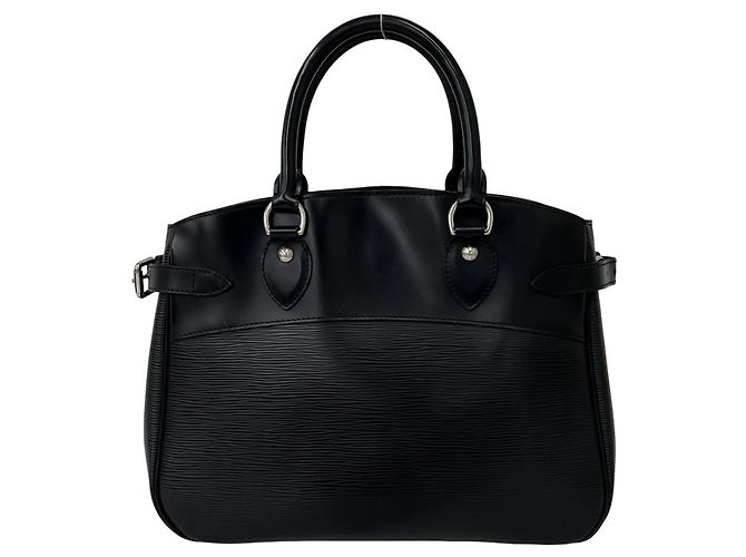 Borsa a mano Louis Vuitton Passy PM in pelle nera Nero
