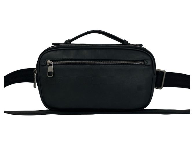 Louis Vuitton Ambrelle Damier Infini Leather Handbag Black