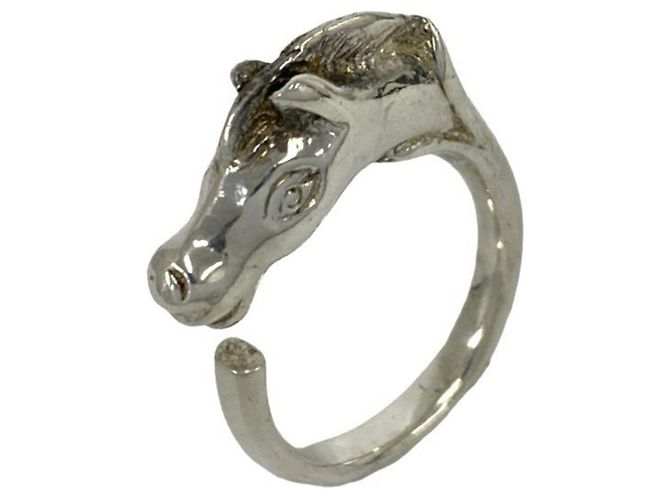 Ring Hermès Anello HERMES Vintage Cheval Horse Argento