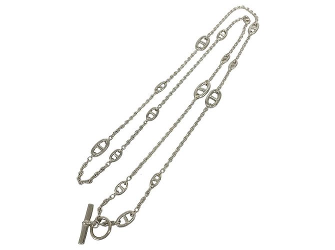 Hermès Collana HERMES Chaine d'Ancre Farandole Argento