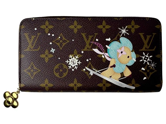 Louis Vuitton Monogram Zippy Wallet Brown