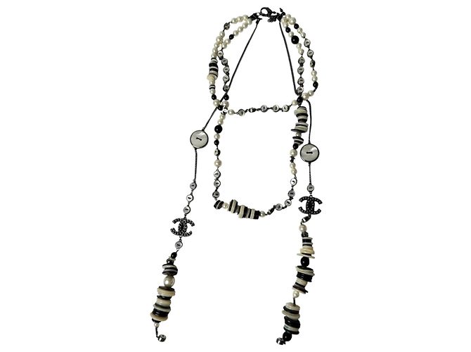 Collana lunga Chanel Coco Mark Multicolore