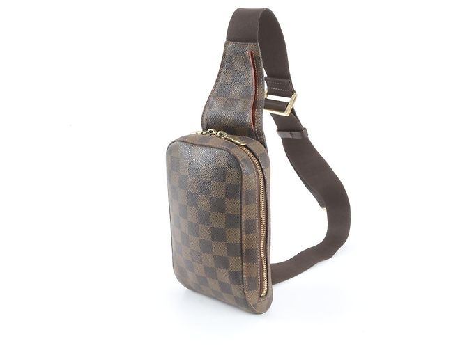 Borsa a tracolla Louis Vuitton Damier Ebene Geronimos