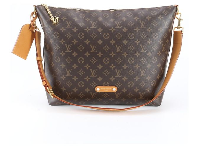Bolsa de Ombro Hobo Vagabond Monogram com Proteção RFID Louis Vuitton Marrom